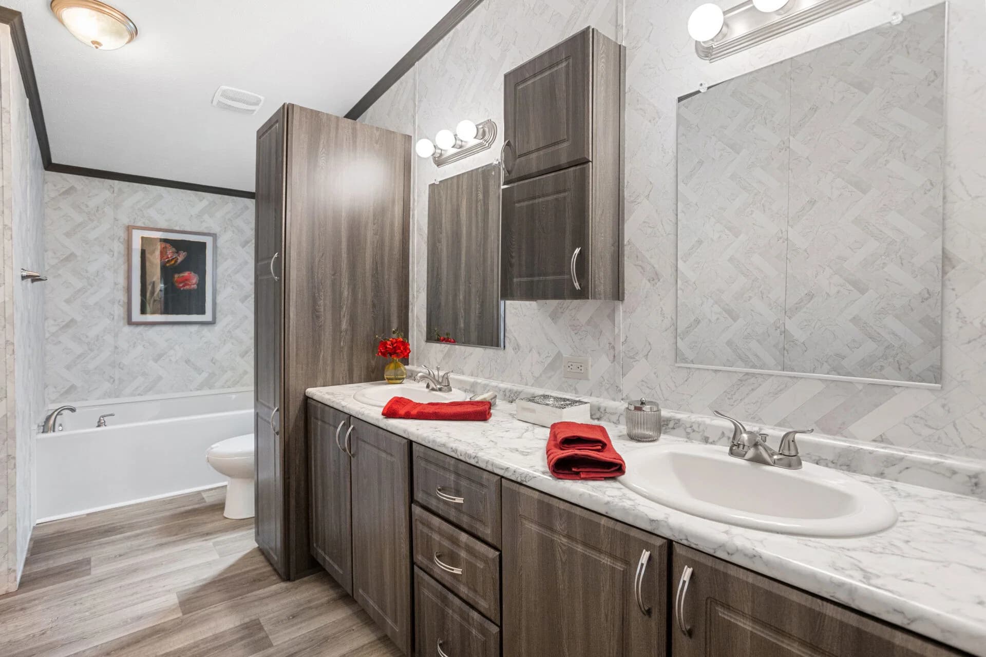 Select bathroom home features