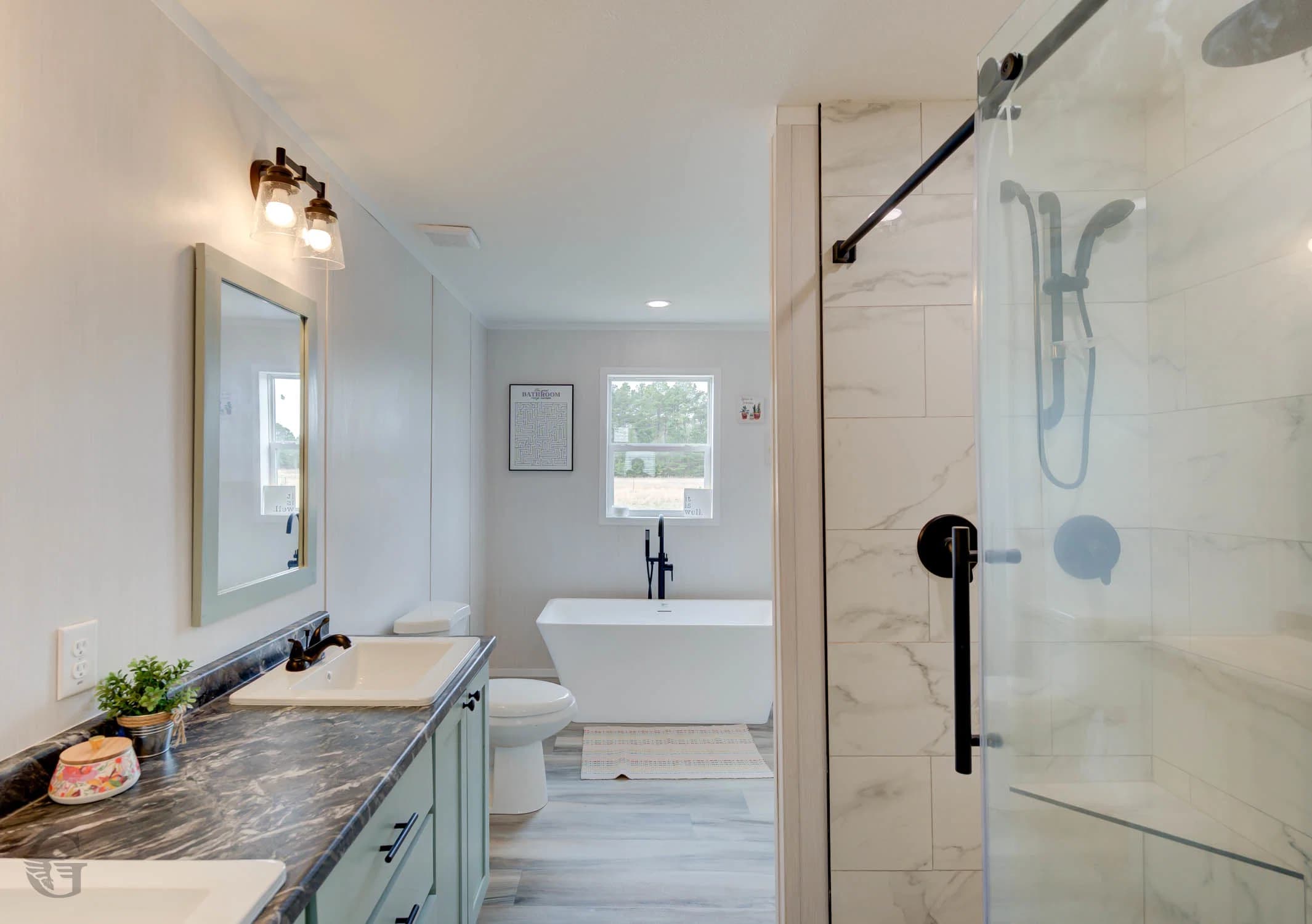 The thaddeus bathroom home features