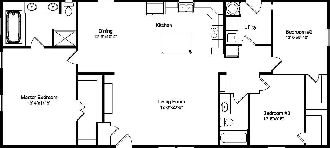 American dream iii inventory floor plan home features