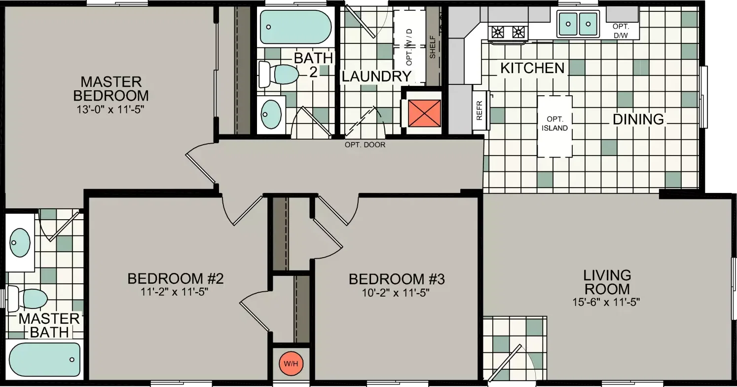 Bd 05 floor plan home features
