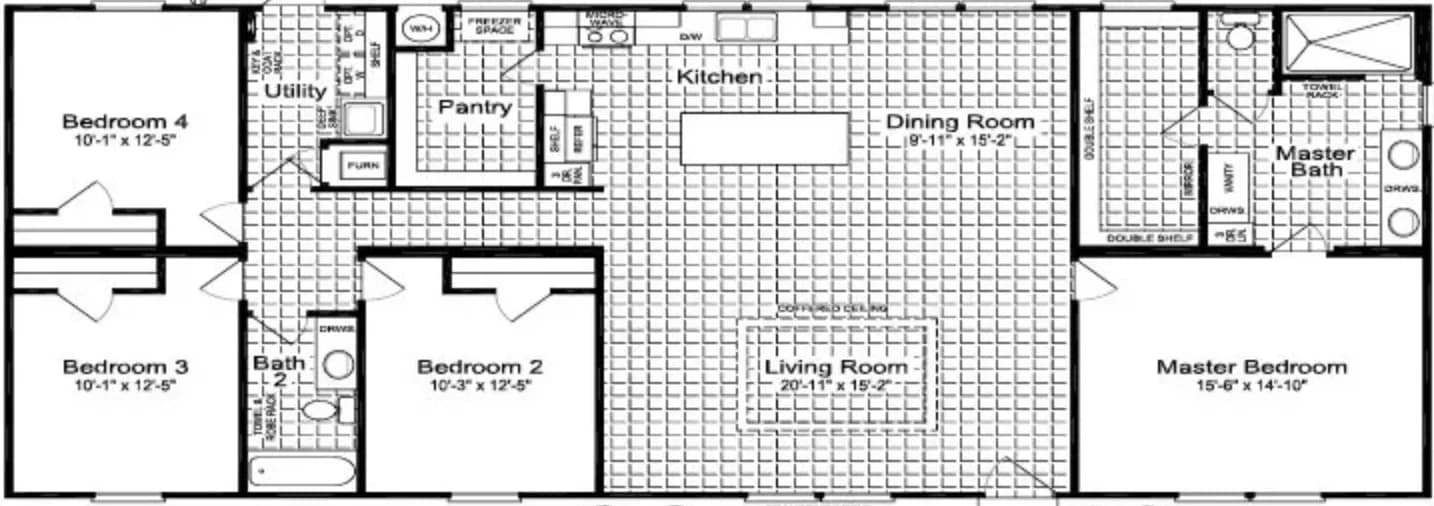 Cambridge 32644a floor plan home features