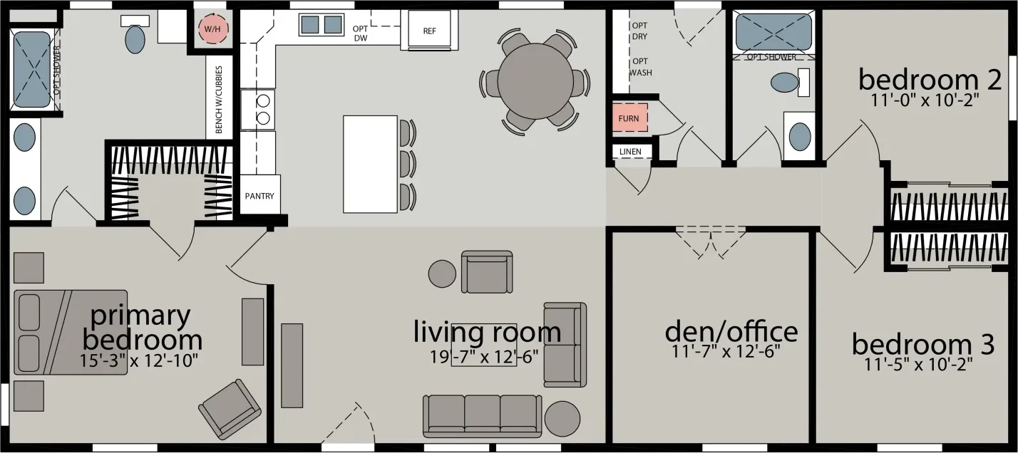 Drakes bay floor plan home features